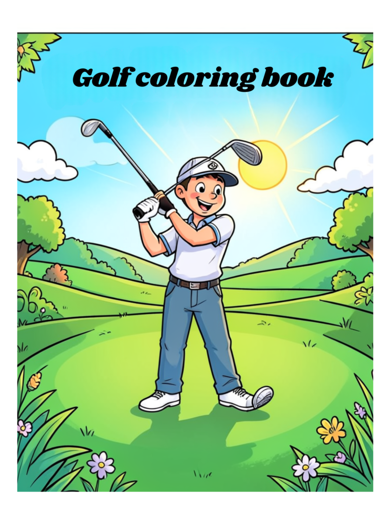 golf coloring book